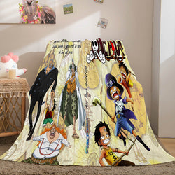 ONE PIECE Cosplay Soft Flannel Fleece Throw Blanket (Online Order Only)