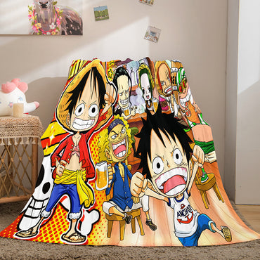 ONE PIECE Cosplay Soft Flannel Fleece Throw Blanket (Online Order Only)