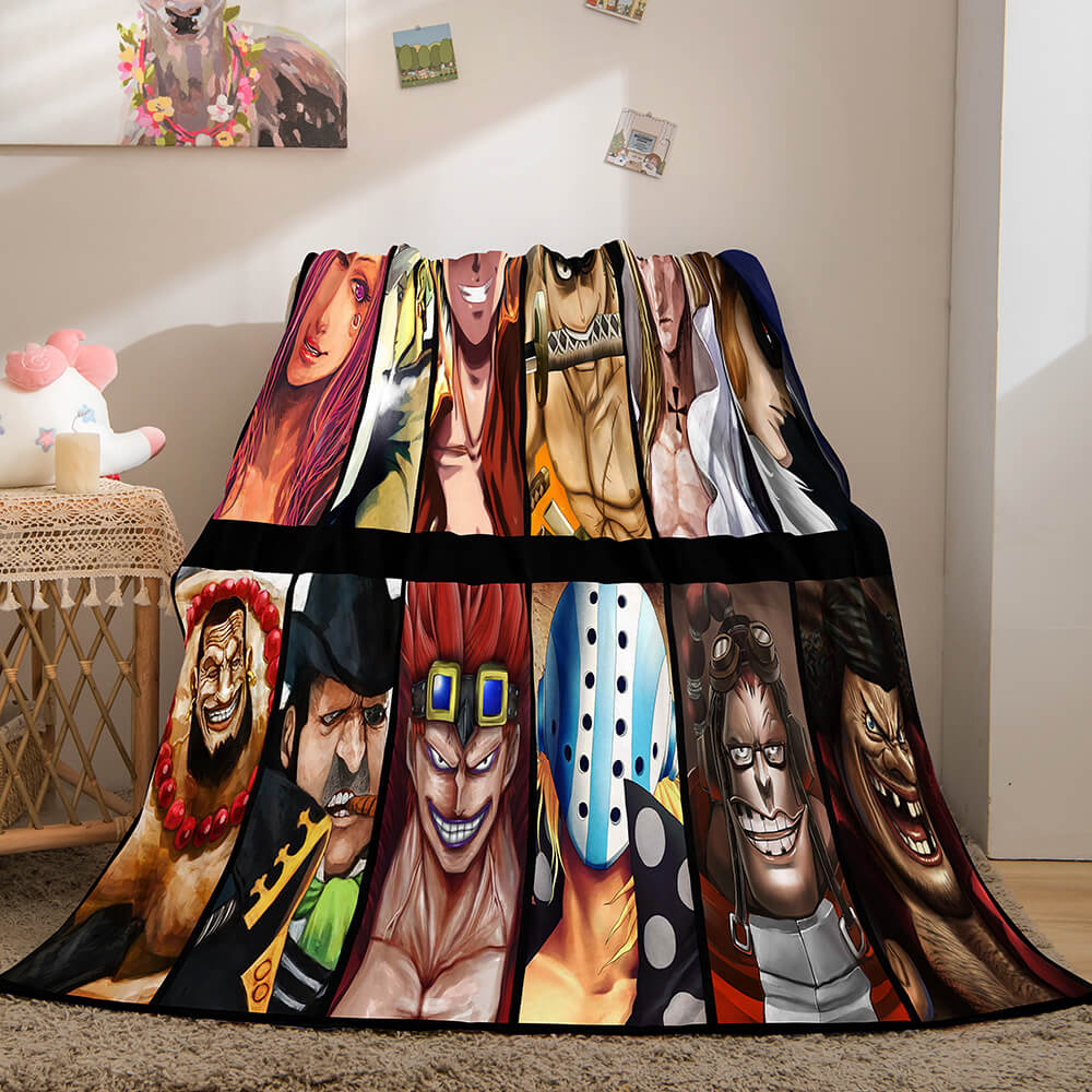 ONE PIECE Cosplay Soft Flannel Fleece Throw Blanket (Online Order Only)