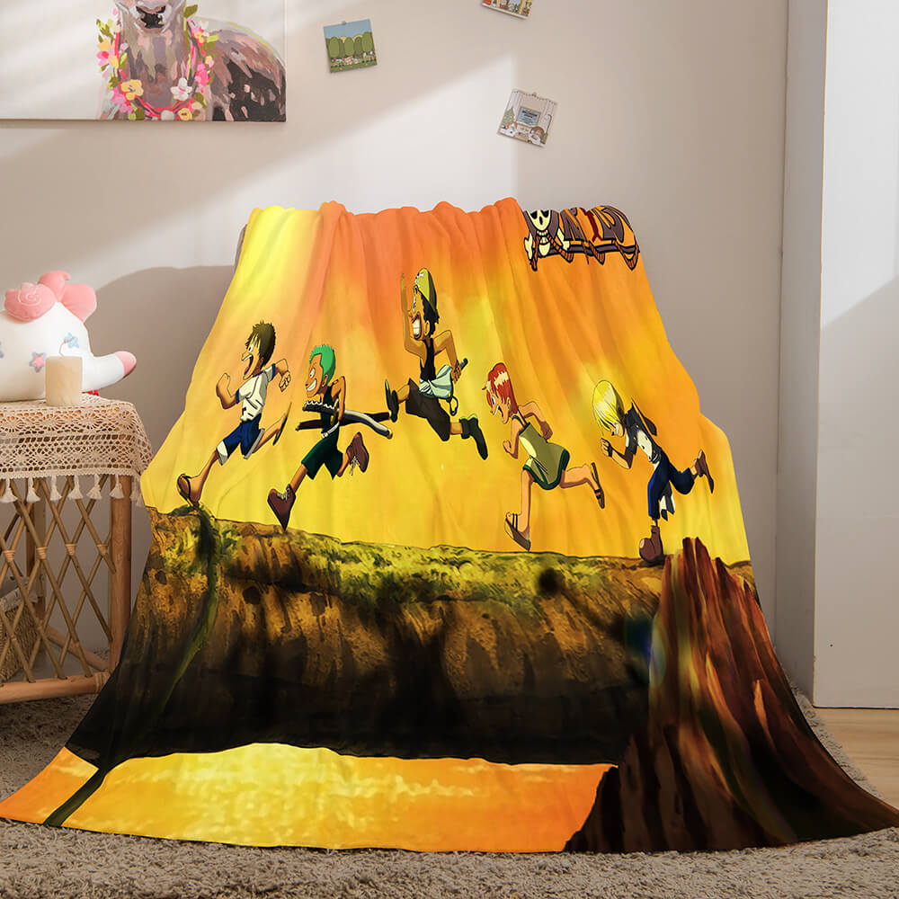 ONE PIECE Cosplay Soft Flannel Fleece Throw Blanket (Online Order Only)