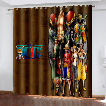 ONE PIECE Curtains Pattern Blackout Window Drapes (Online Order Only)