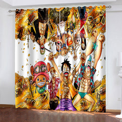 ONE PIECE Curtains Pattern Blackout Window Drapes (Online Order Only)