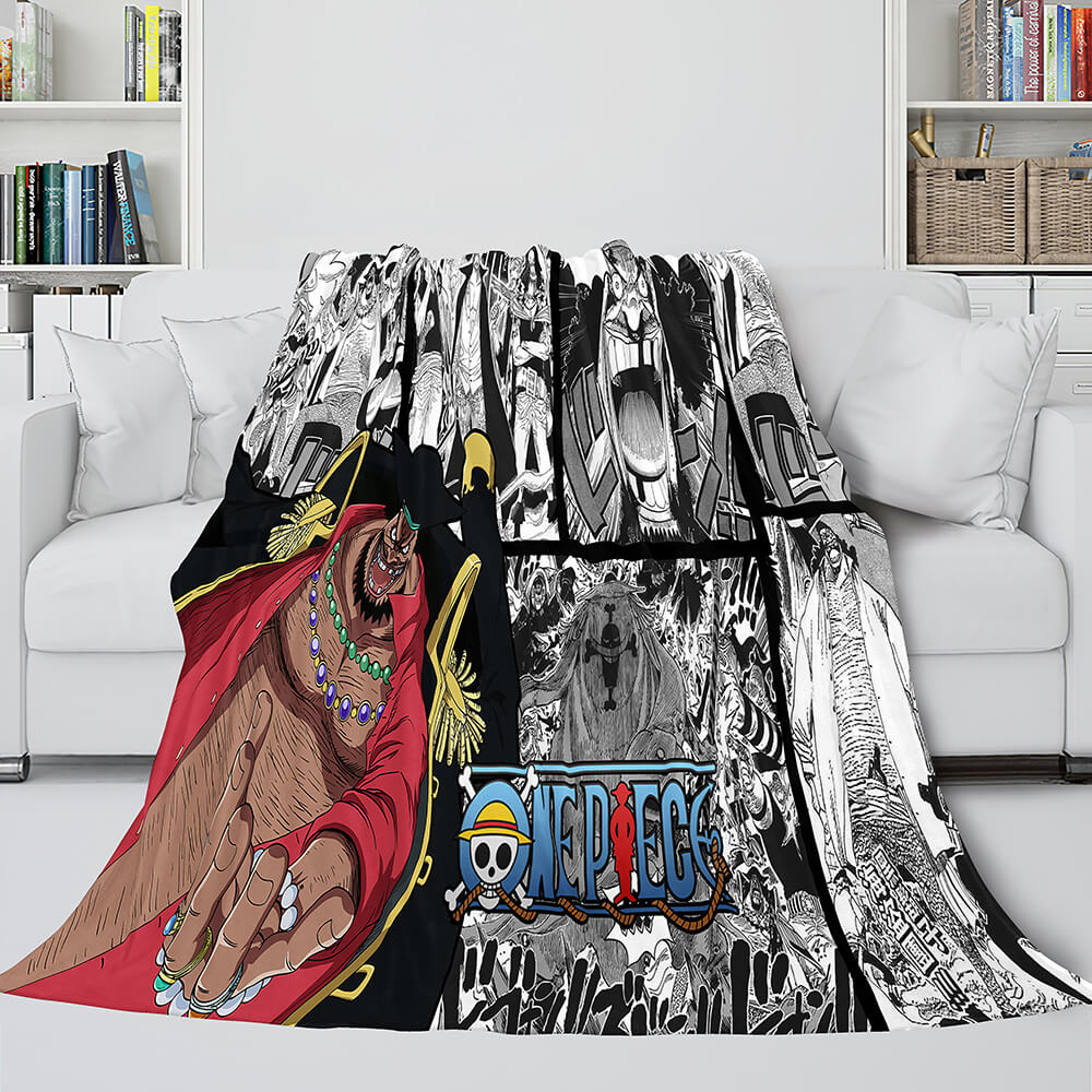 ONE PIECE Throw Flannel Blanket Soft Cozy All Seasons for Sofa Bed (Online Order Only)