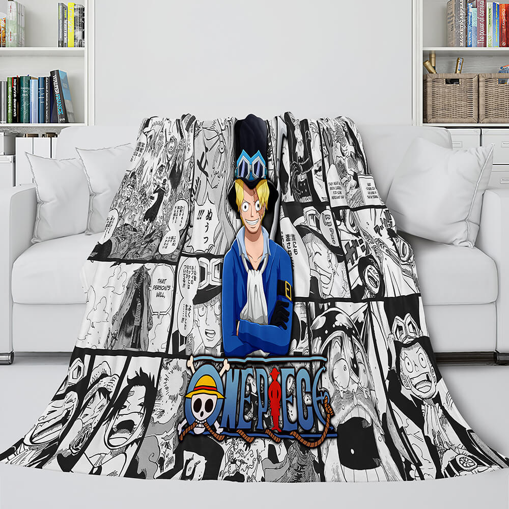 ONE PIECE Throw Flannel Blanket Soft Cozy All Seasons for Sofa Bed (Online Order Only)