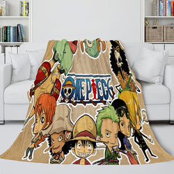ONE PIECE Throw Flannel Blanket Soft Cozy All Seasons for Sofa Bed (Online Order Only)