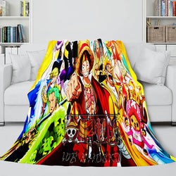 ONE PIECE Throw Flannel Blanket Soft Cozy All Seasons for Sofa Bed (Online Order Only)