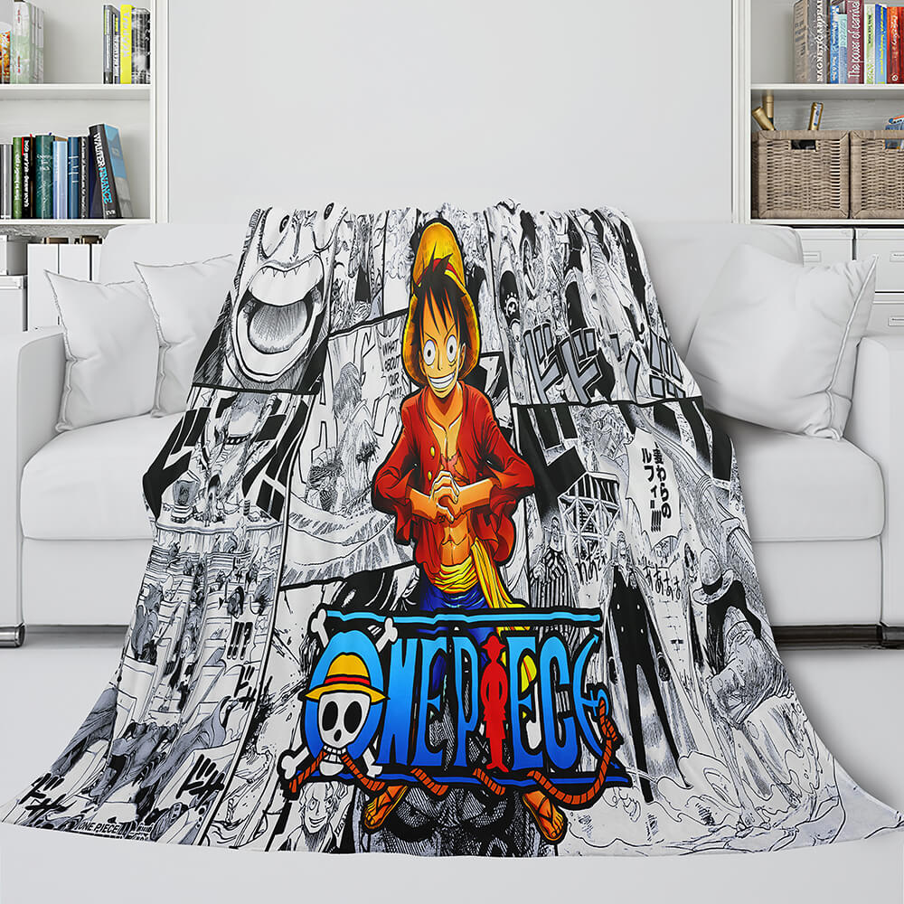 ONE PIECE Throw Flannel Blanket Soft Cozy All Seasons for Sofa Bed (Online Order Only)