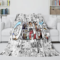 ONE PIECE Throw Flannel Blanket Soft Cozy All Seasons for Sofa Bed (Online Order Only)