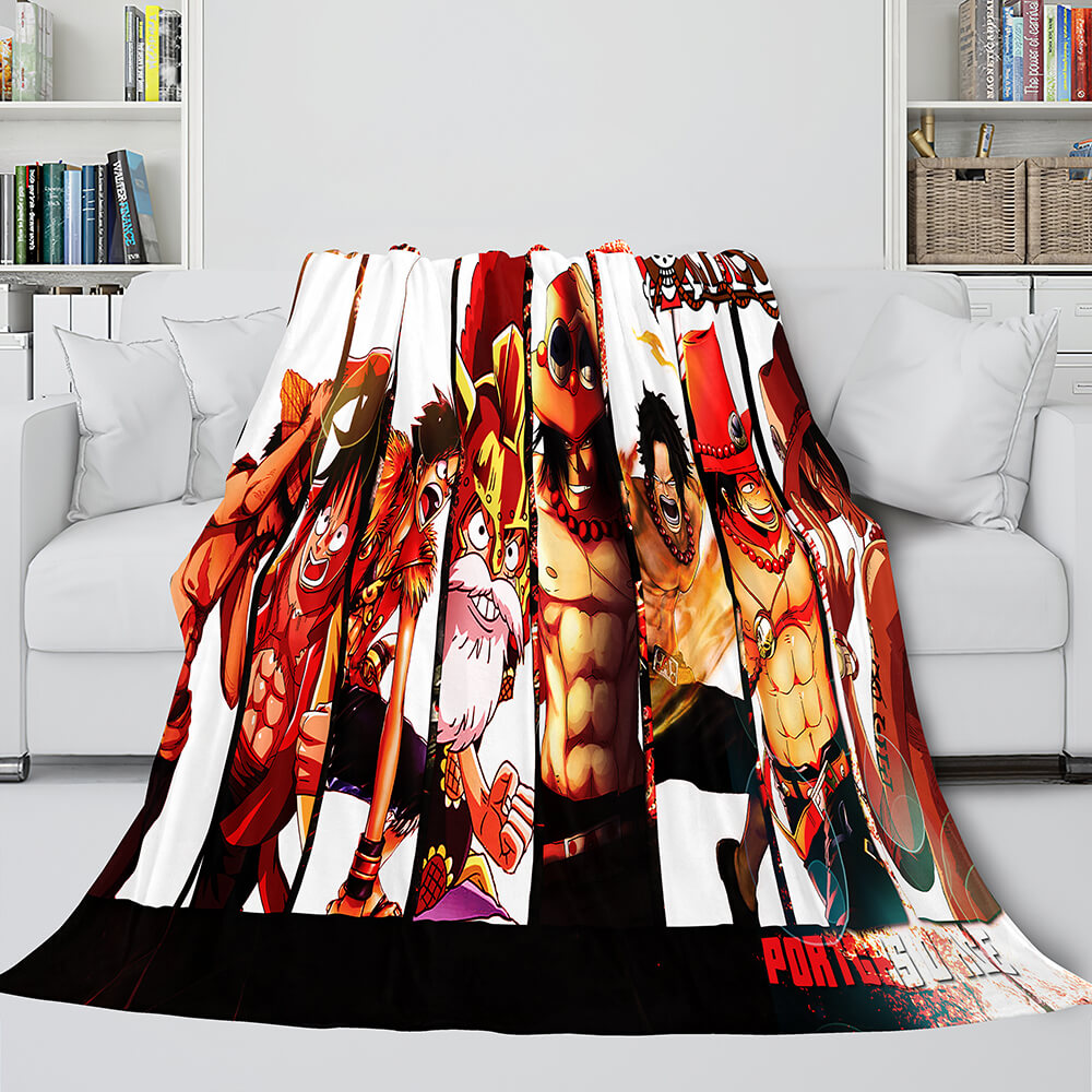 ONE PIECE Throw Flannel Blanket Soft Cozy All Seasons for Sofa Bed (Online Order Only)
