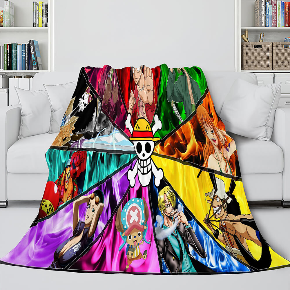 ONE PIECE Throw Flannel Blanket Soft Cozy All Seasons for Sofa Bed (Online Order Only)