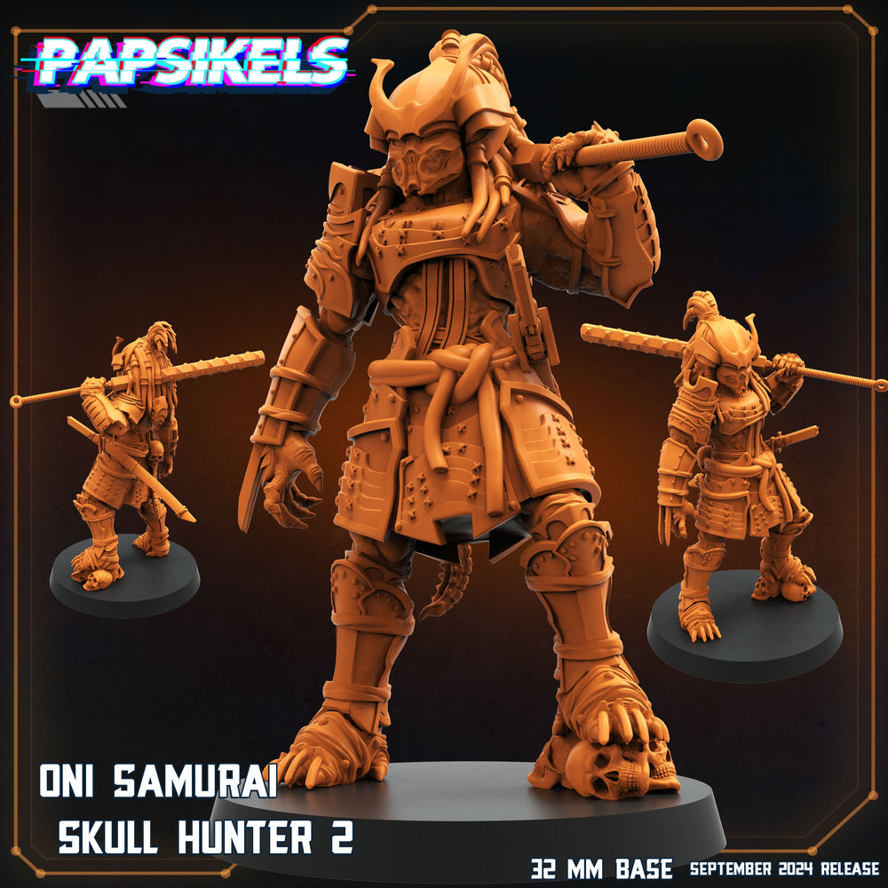 3D Printed Papsikels Oni Samurai Skull Hunter Set SEPTEMBER 2024 SCIFI 28mm 32mm (Online Only)