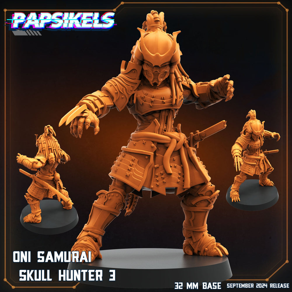 3D Printed Papsikels Oni Samurai Skull Hunter Set SEPTEMBER 2024 SCIFI 28mm 32mm (Online Only)