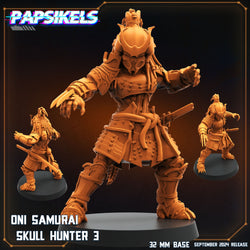 3D Printed Papsikels Oni Samurai Skull Hunter Set SEPTEMBER 2024 SCIFI 28mm 32mm (Online Only)