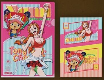 ONE PIECE:Film RED- Ichiban Kuji- A4 File Folder & Sticker Set "Nami and Chopper"