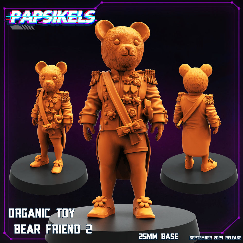 3D Printed Papsikels Organic Toy Bear Friend Set SEPTEMBER 2024 CYBERPUNK 28mm 32mm (Online Only)