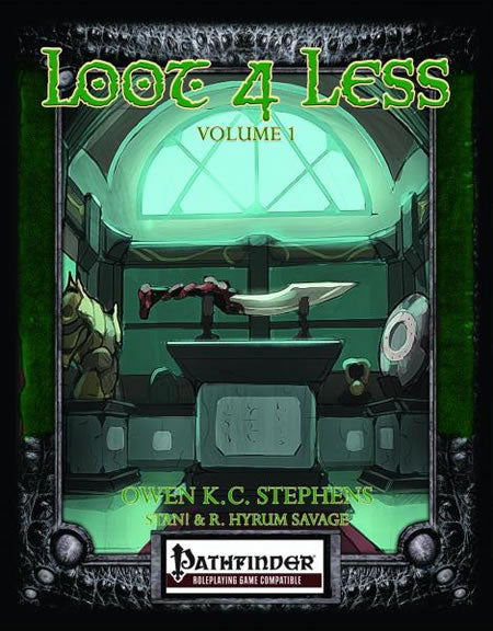 OWC5055 Loot 4 Less Volume 1 Pathfinder RPG Supplement (ONLINE ORDER ONLY)