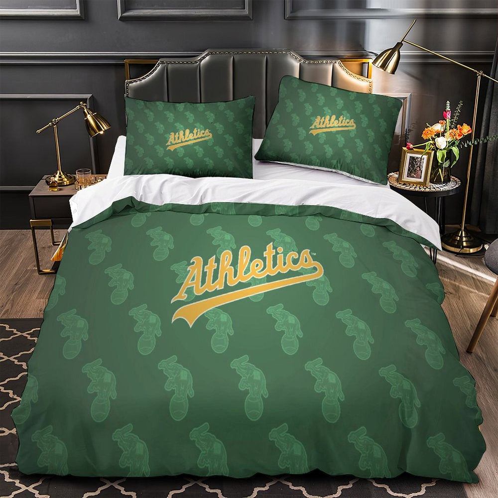 Oakland Athletics Bedding Set Quilt Cover Without Filler (Online Order Only)