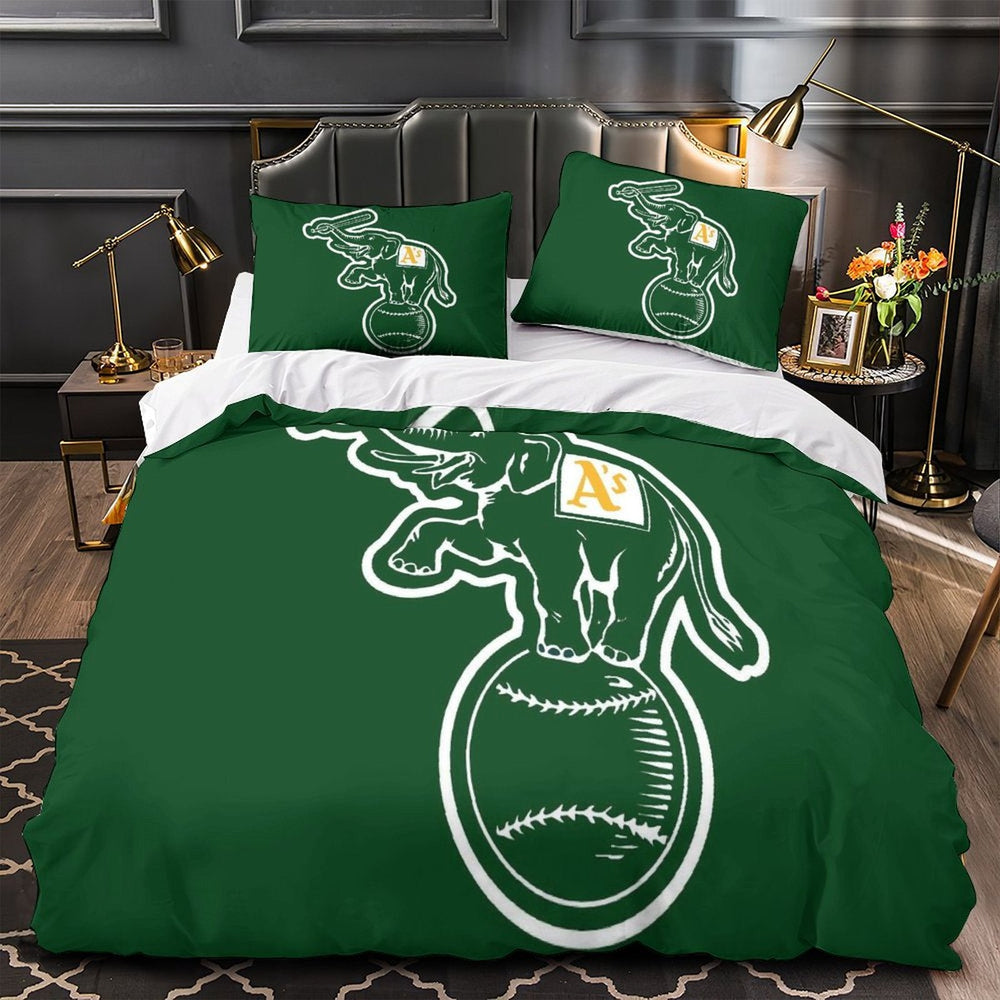 Oakland Athletics Bedding Set Quilt Cover Without Filler (Online Order Only)