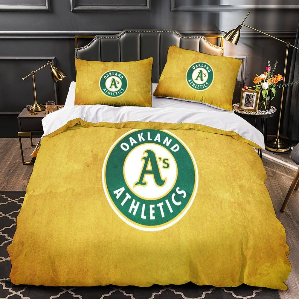 Oakland Athletics Bedding Set Quilt Cover Without Filler (Online Order Only)