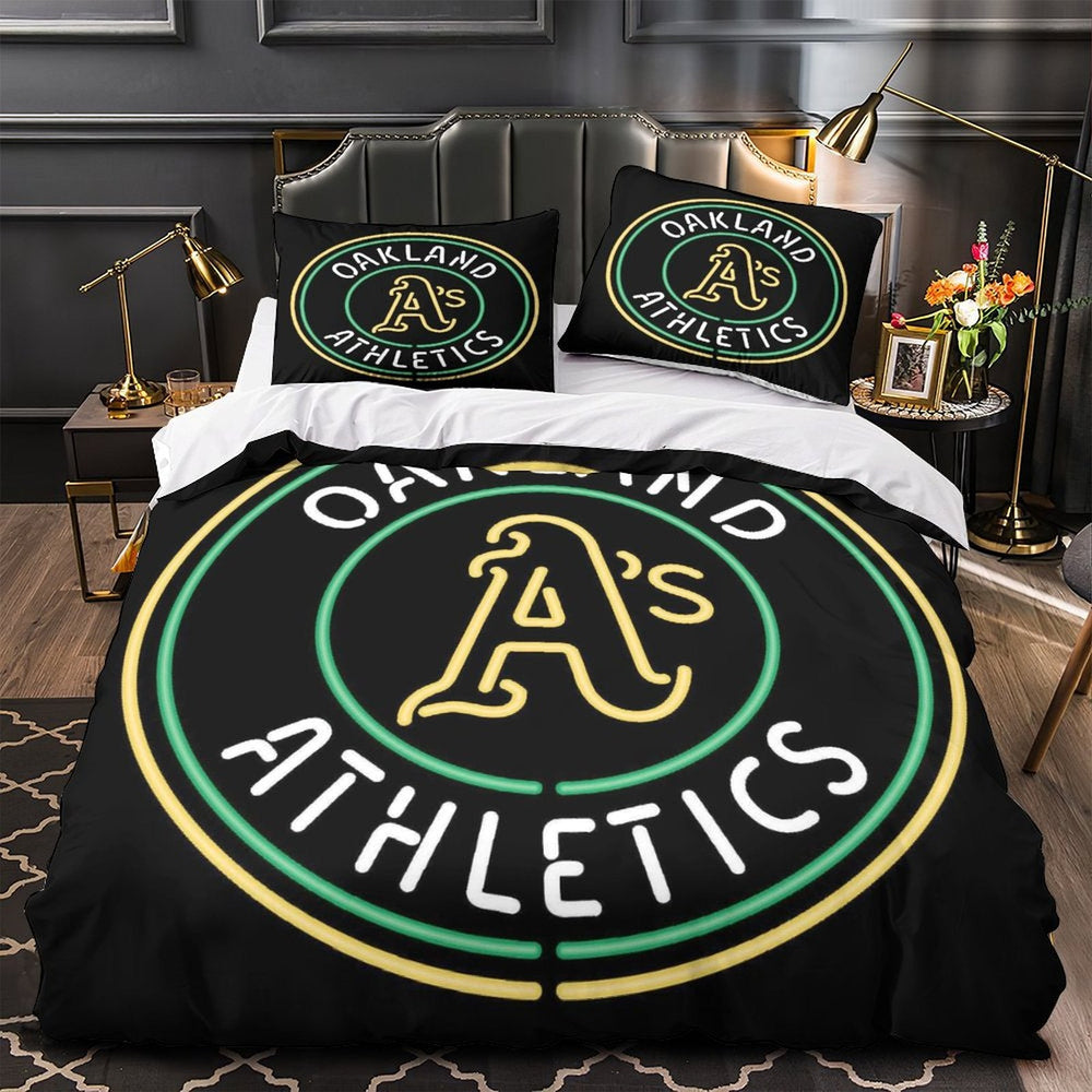 Oakland Athletics Bedding Set Quilt Cover Without Filler (Online Order Only)