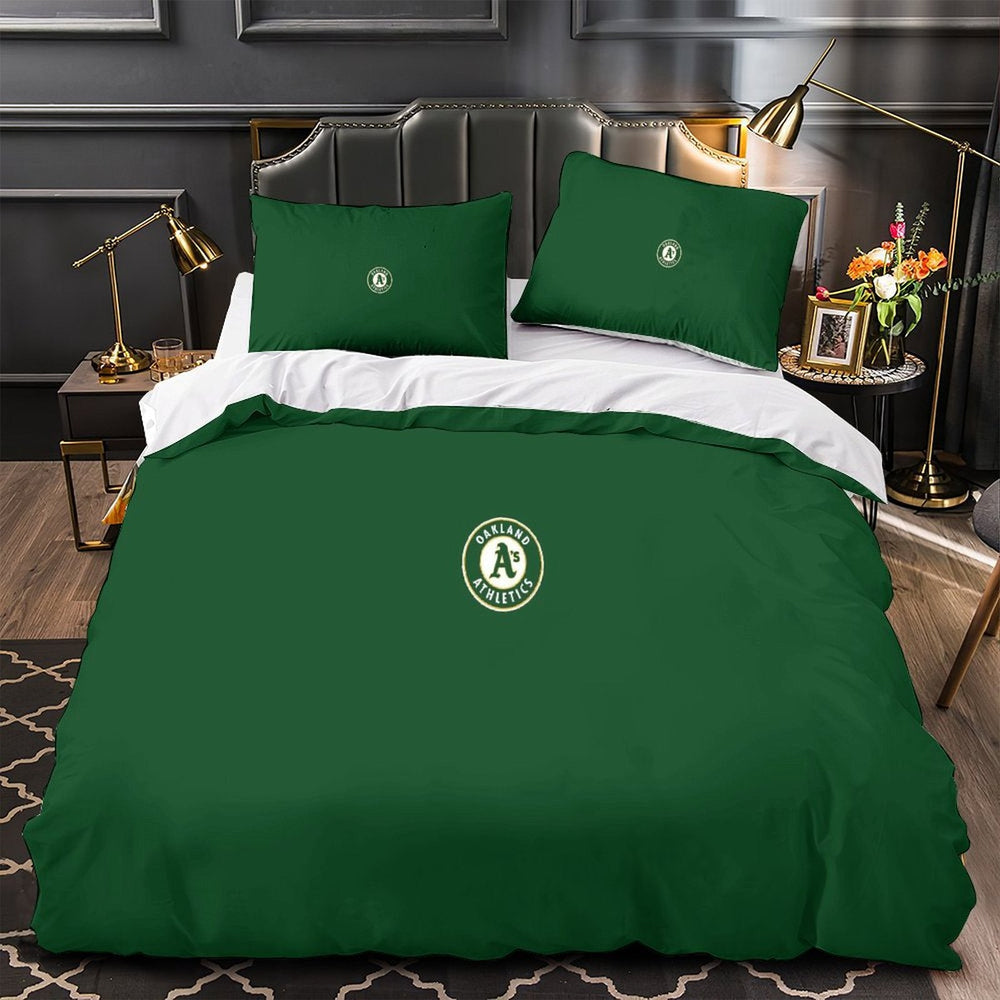 Oakland Athletics Bedding Set Quilt Cover Without Filler (Online Order Only)