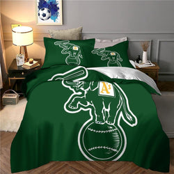 Oakland Athletics Bedding Set Quilt Cover Without Filler (Online Order Only)