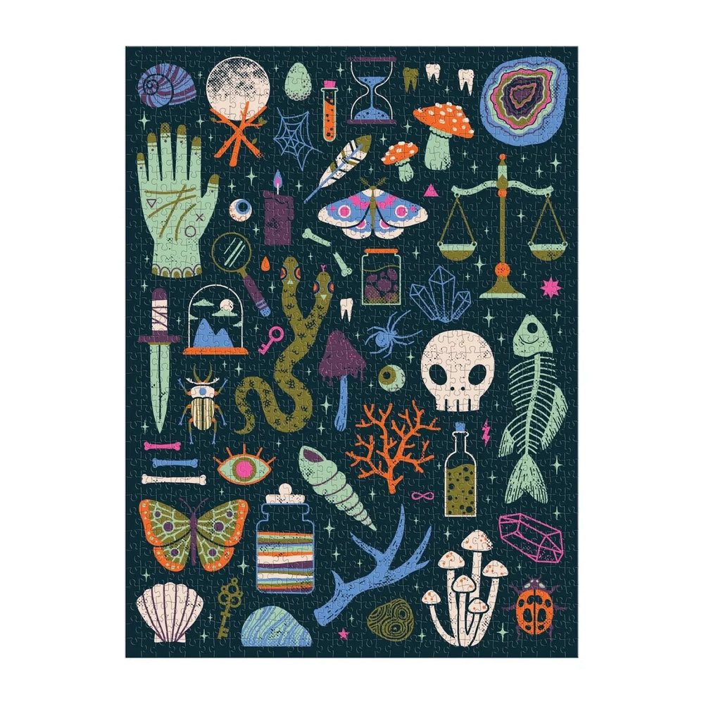 Occult & Curious 1000 Piece Glow in the Dark Jigsaw Puzzle Galison (ONLINE ORDER ONLY)