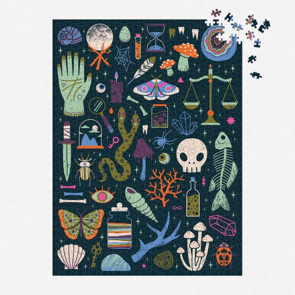 Occult & Curious 1000 Piece Glow in the Dark Jigsaw Puzzle Galison (ONLINE ORDER ONLY)