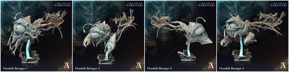 3D Printed Archvillain Games Ocealith Besieger The Trench Nereivari Archvillain Society Vol XXXV 28 32mm D&D (Online Only)