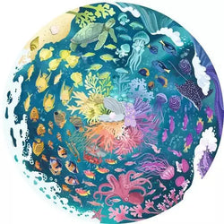 Ocean "Circle of Colors" 500 Piece Round Jigsaw Puzzle Ravensburger