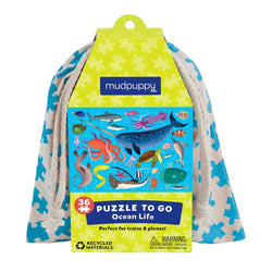Ocean Life 36 Piece Mini Jigsaw Puzzle Mudpuppy