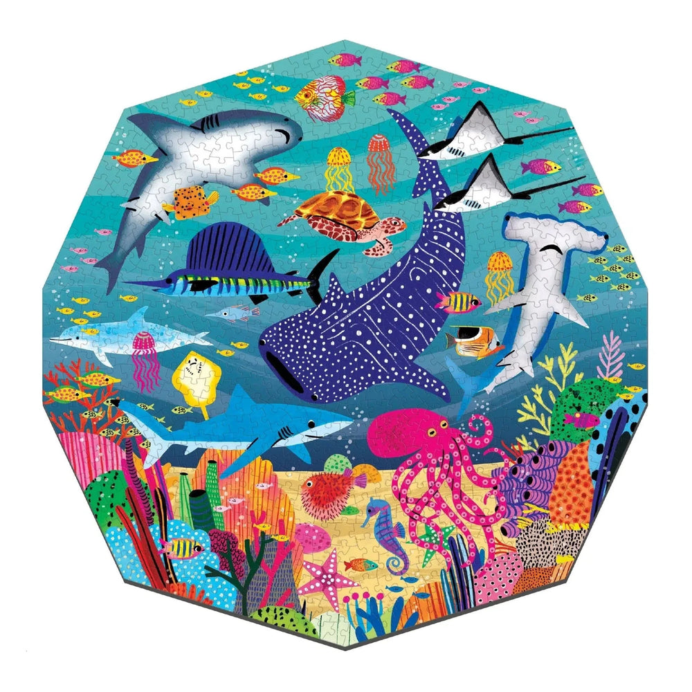 Ocean Terrarium 750 Piece Shaped Jigsaw Puzzle Mudpuppy (ONLINE ORDER ONLY)