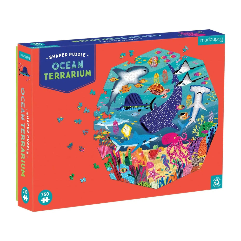 Ocean Terrarium 750 Piece Shaped Jigsaw Puzzle Mudpuppy (ONLINE ORDER ONLY)
