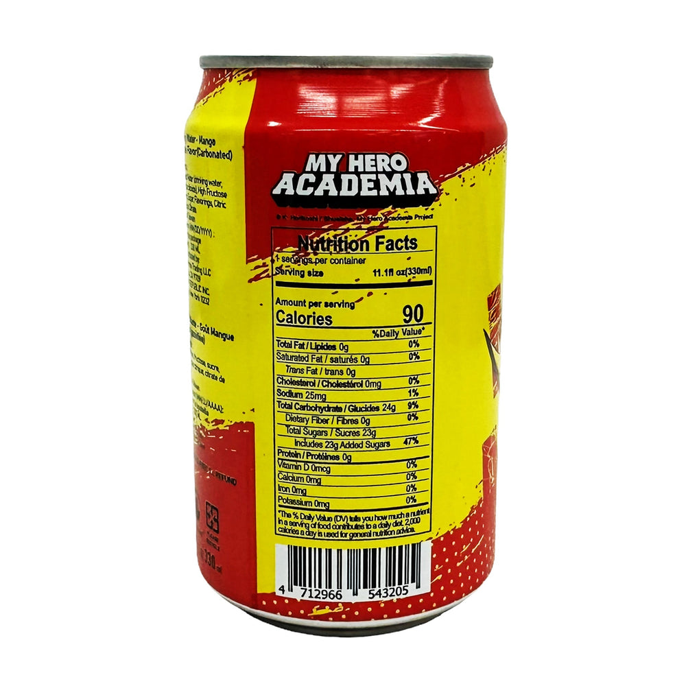 Ocean Bomb My Hero Academia All Might Mango Sparkling Pineapple Flavor (330ml)(Taiwan) (ONLINE ORDER ONLY)