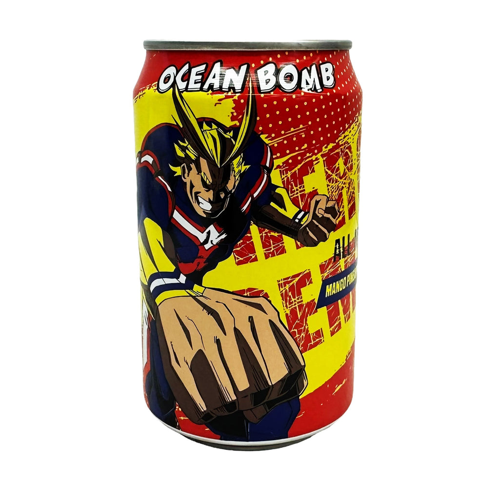Ocean Bomb My Hero Academia All Might Mango Sparkling Pineapple Flavor (330ml)(Taiwan) (ONLINE ORDER ONLY)
