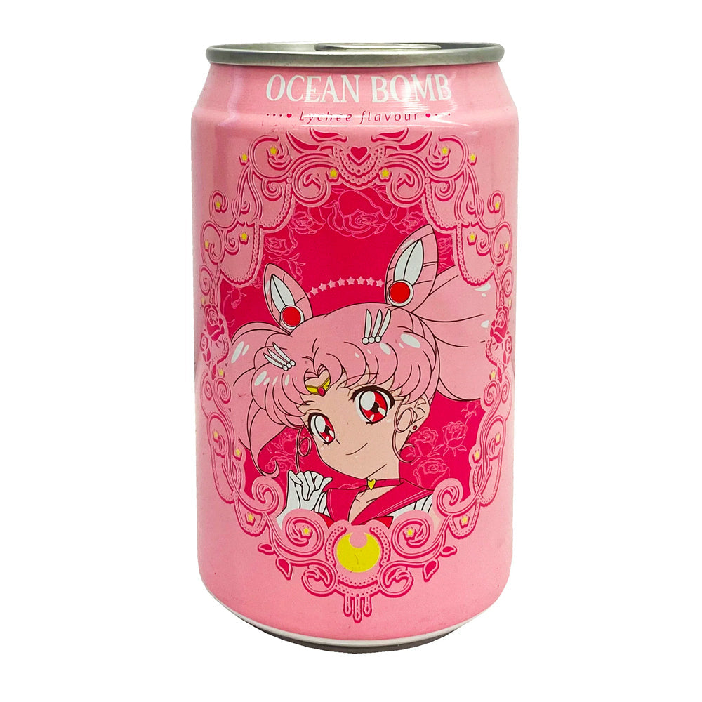 Ocean Bomb Sailor Moon Sparkling Water Lychee Flavor (330ml) Taiwan) (ONLINE ORDER ONLY)