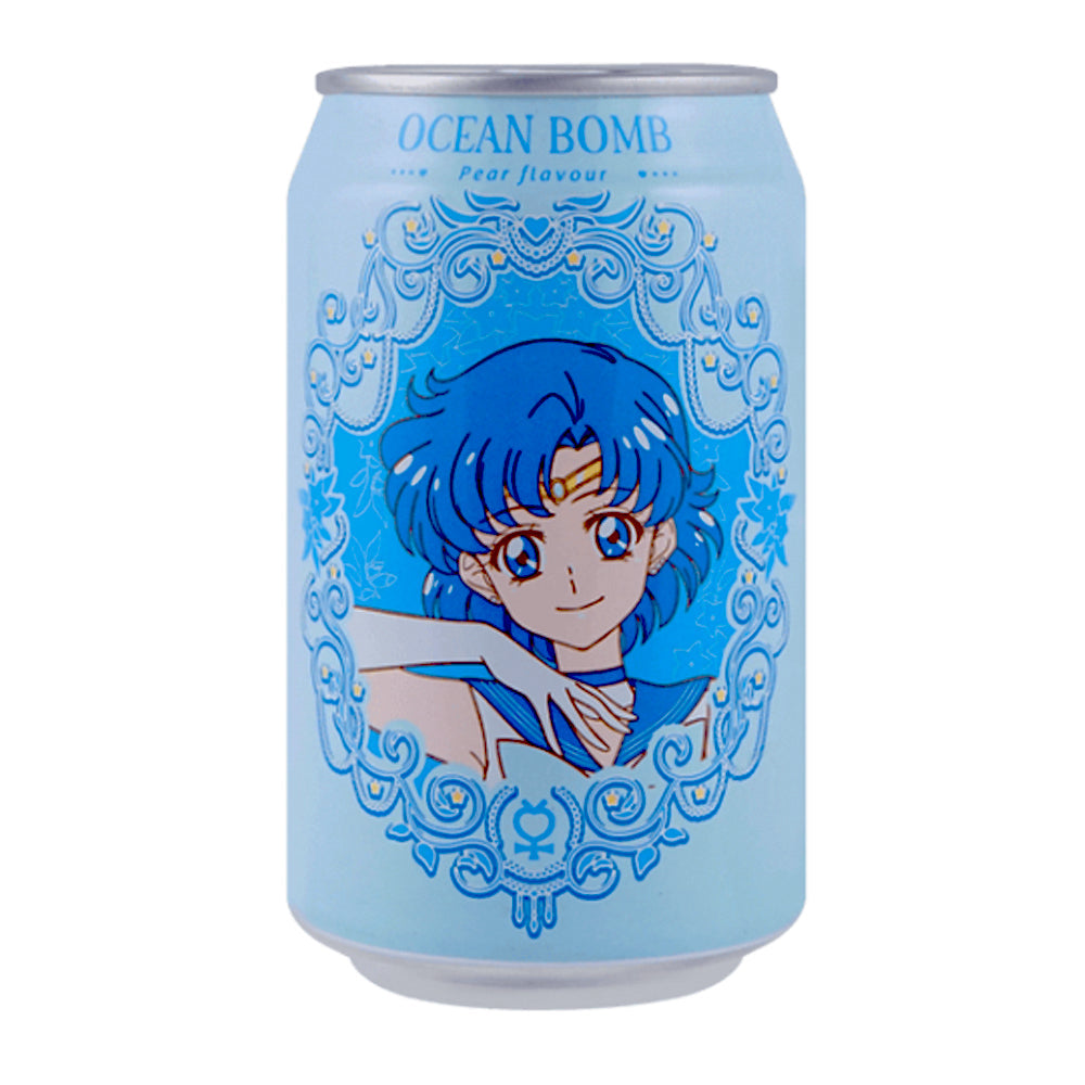 Ocean Bomb Sailor Moon Sparkling Water Pear Flavor (330ml) (Taiwan) (ONLINE ORDER ONLY)