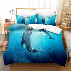 Ocean Dolphin Bedding Set Quilt Cover Without Filler (Online Order Only)