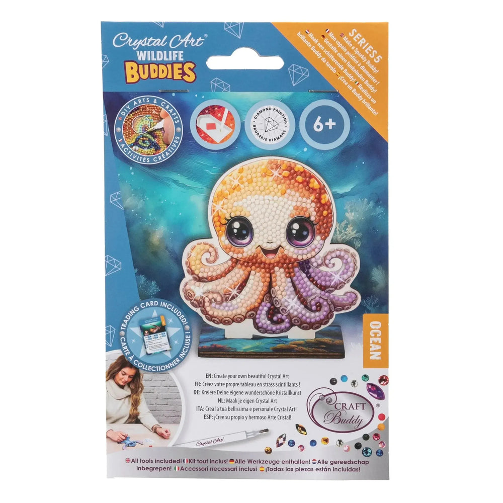 Octopus "Ocean" Crystal Art Buddies Kit Craft Buddy (ONLINE ORDER ONLY)