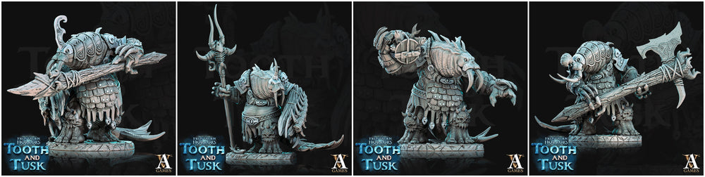 3D Printed Archvillain Games Frostburn Horrors Tooth and Tusk - Odoben 28mm 32mm D&D (Online Only)