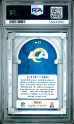 Graded 2024 Panini Zenith Blake Corum #12 Z Marquee Rookie RC Football Card PSA 9 Mint (ONLINE ORDER ONLY)