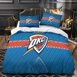 Oklahoma City Thunder Bedding Set Duvet Cover Without Filler (Online Order Only)