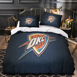 Oklahoma City Thunder Bedding Set Duvet Cover Without Filler (Online Order Only)