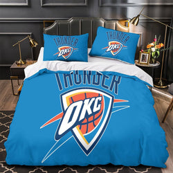 Oklahoma City Thunder Bedding Set Duvet Cover Without Filler (Online Order Only)