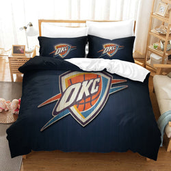 Oklahoma City Thunder Bedding Set Duvet Cover Without Filler (Online Order Only)