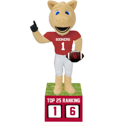 Oklahoma Sooners Football Top 25 Ranking Tracker Bobbleheads (Presale) (ONLINE ORDER ONLY)