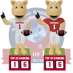 Oklahoma Sooners Football Top 25 Ranking Tracker Bobbleheads (Presale) (ONLINE ORDER ONLY)