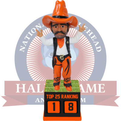 Oklahoma State Cowboys Football Top 25 Ranking Tracker Bobblehead (Presale) (ONLINE ORDER ONLY)