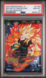 2022 DRAGON BALL SUPER MYTHIC BOOSTER SS3 GOGETA, THWRT/EMP #P-308 - PSA 10 (Online Order Only)
