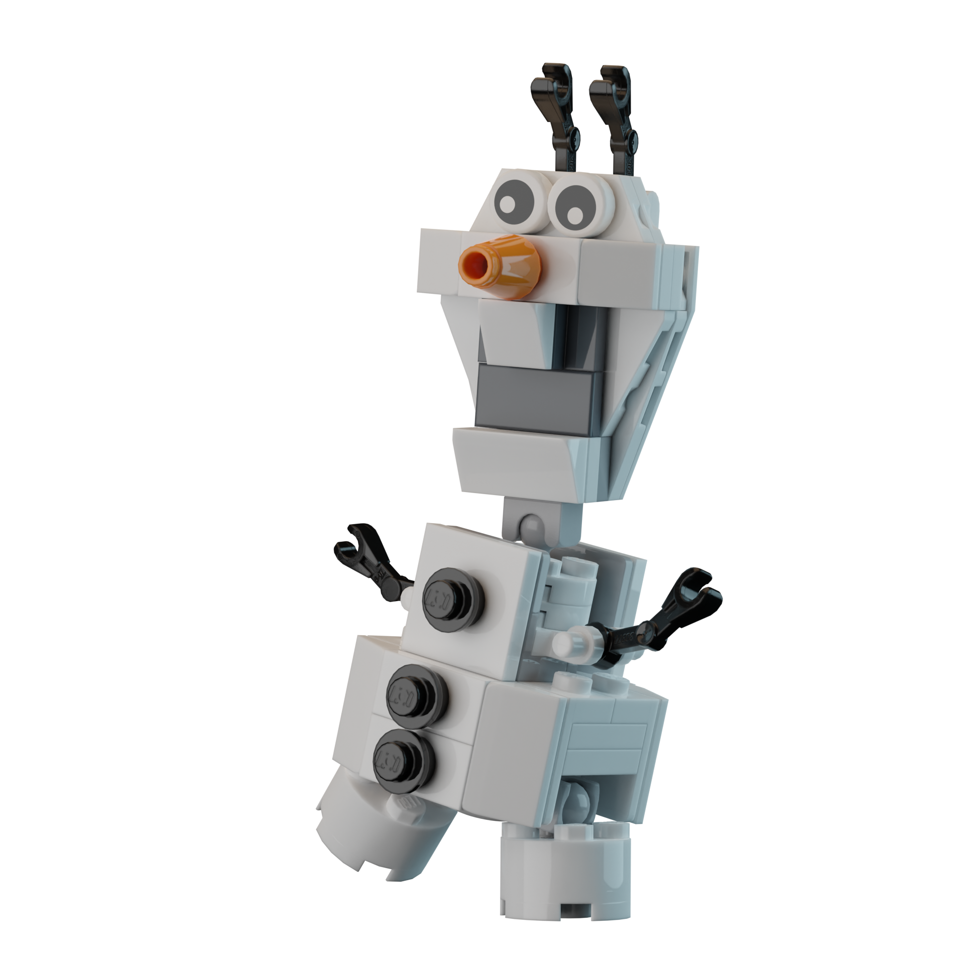 Funny Snowman Building Set made using LEGO parts (Online Order Only)